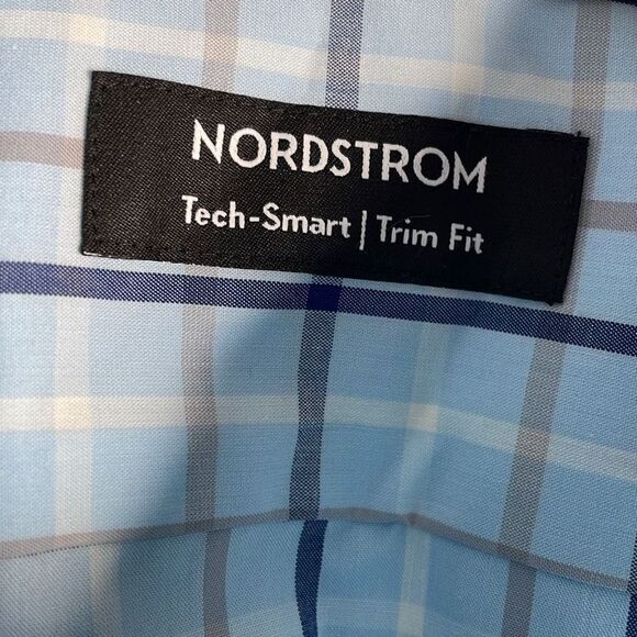Nordstrom Tech-Smart CoolMax Button Down Dress Shirt 15/32-33 - Picture 5 of 9